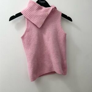 Vintage Ezzentric Pink Sleeveless Turtleneck
